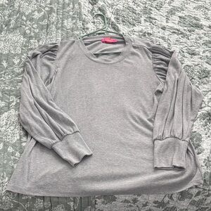 Puffy Sleeve Catherine Gray Women's Top